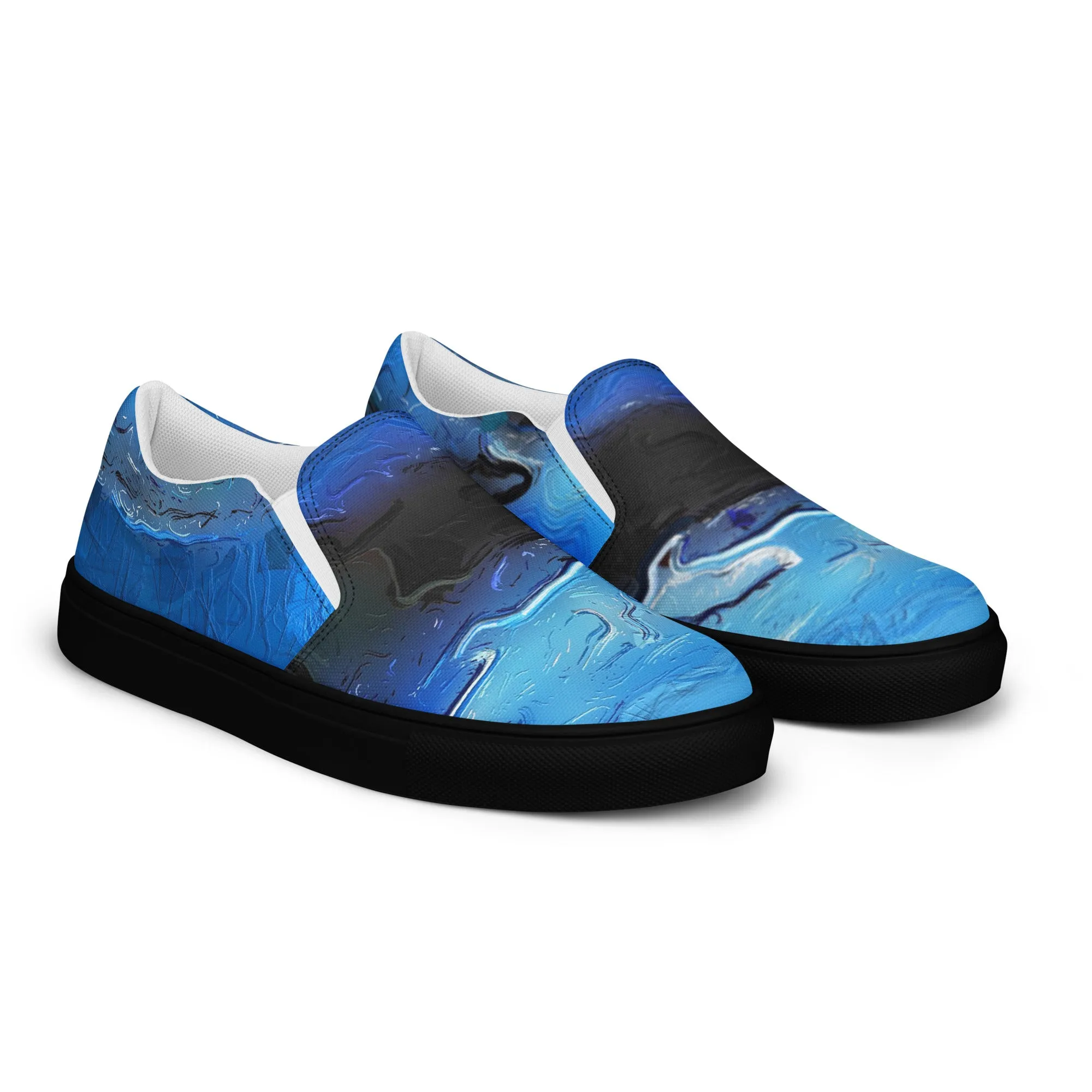 A Drop In The Ocean - Womens Slip-On Canvas Shoes