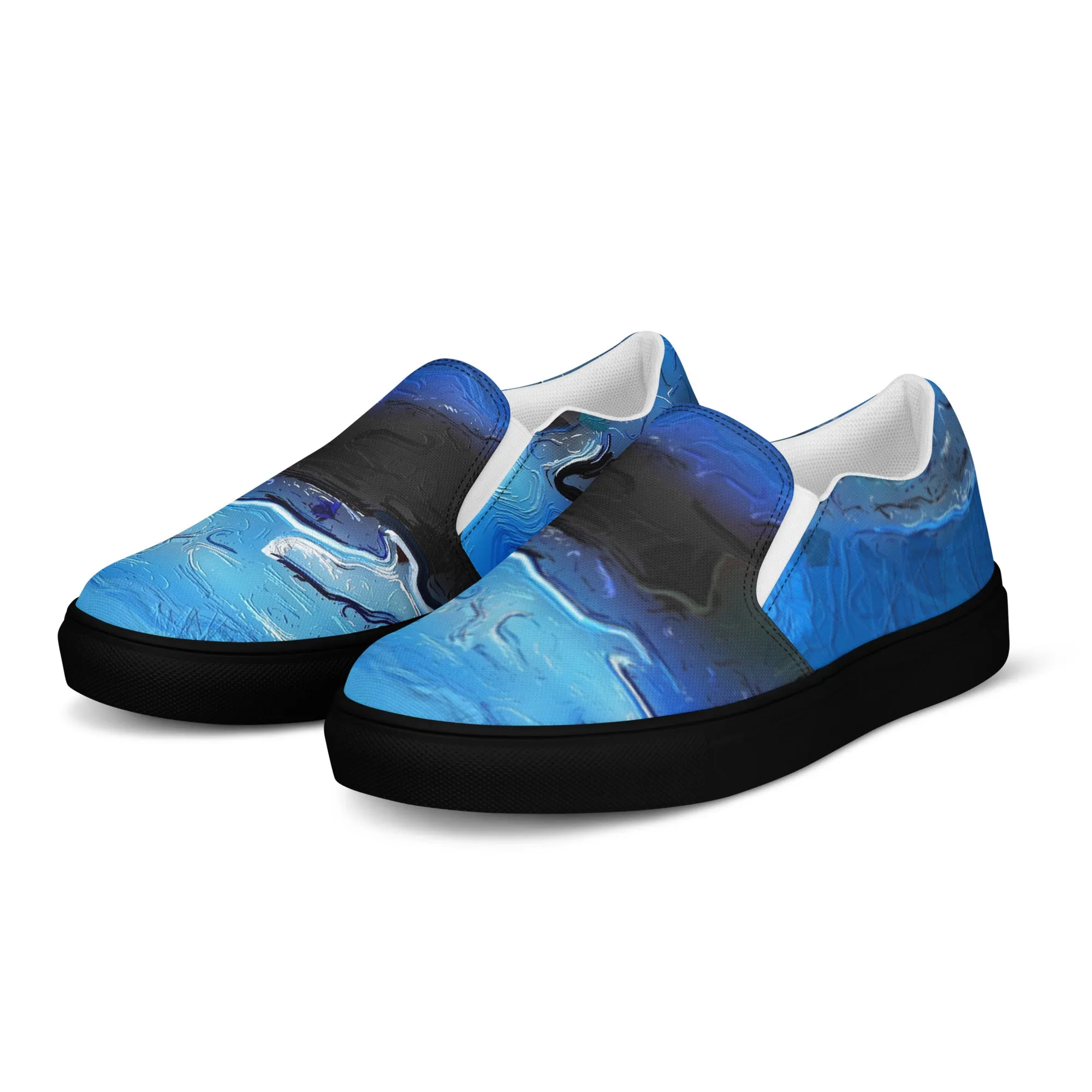 A Drop In The Ocean - Womens Slip-On Canvas Shoes
