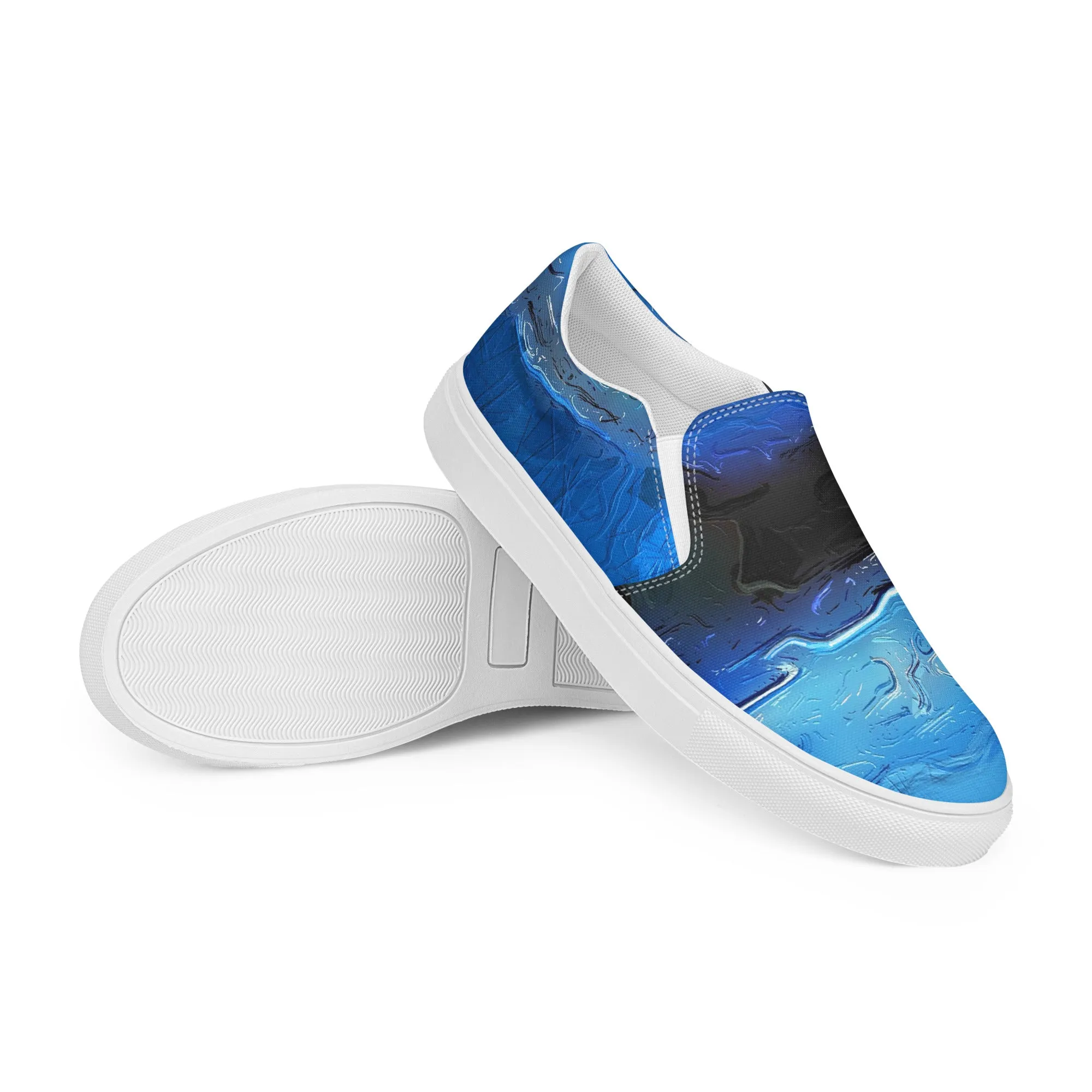 A Drop In The Ocean - Womens Slip-On Canvas Shoes