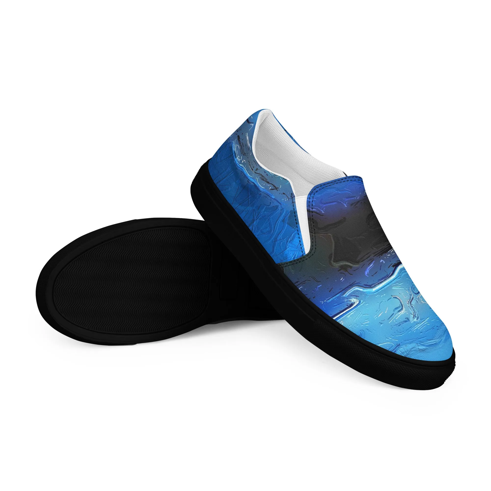 A Drop In The Ocean - Womens Slip-On Canvas Shoes