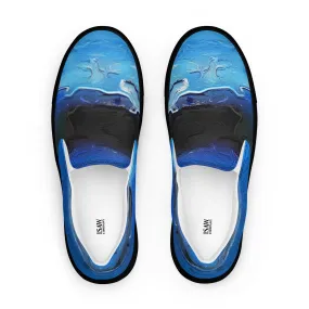 A Drop In The Ocean - Womens Slip-On Canvas Shoes