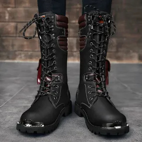 Aule Pocket Decor High Top Boots