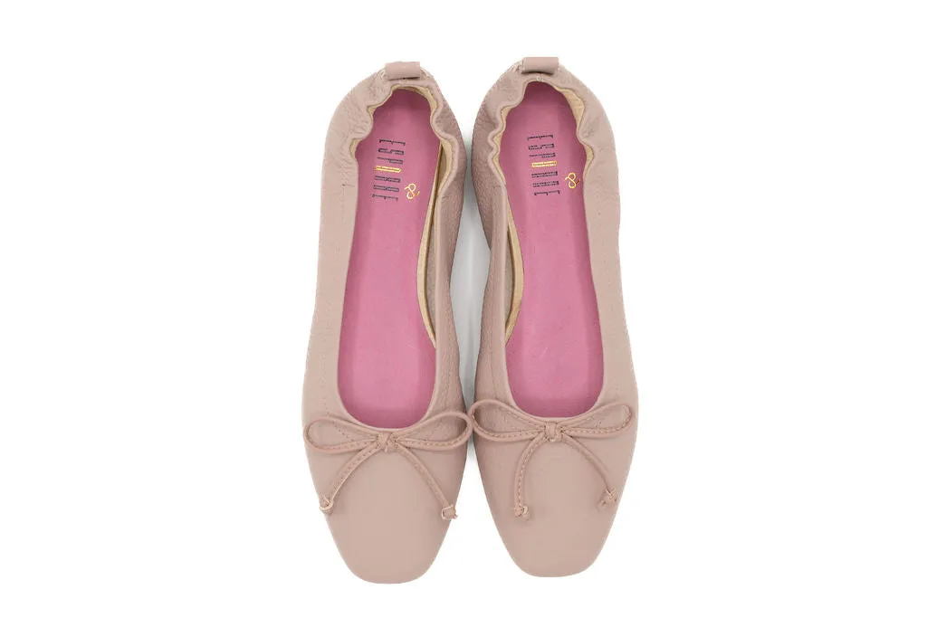 Barney Pink Grainy Leather