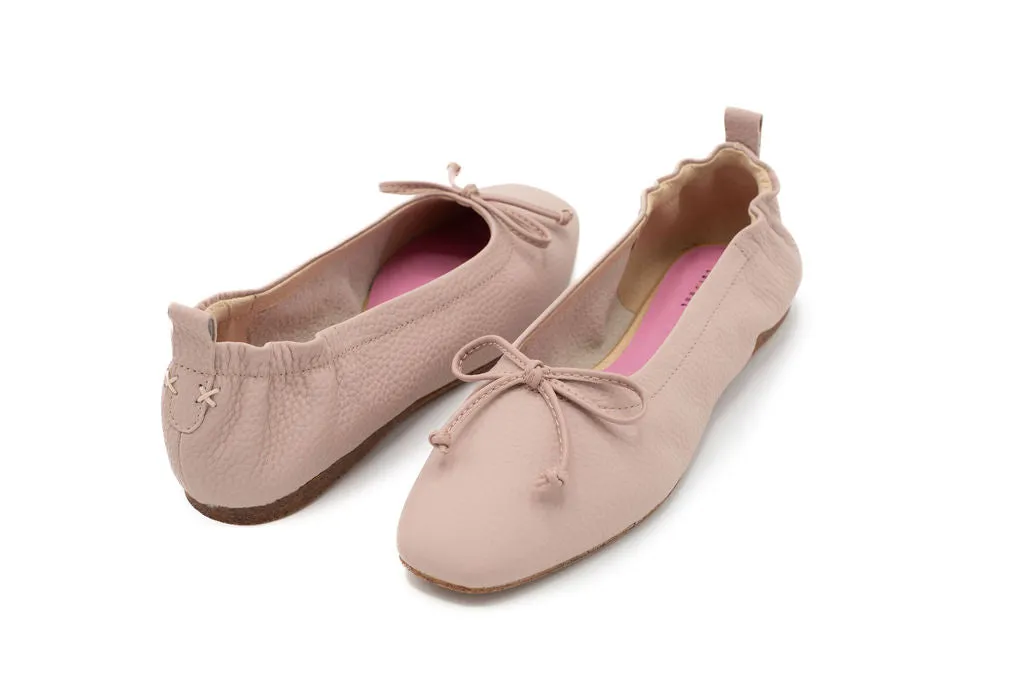Barney Pink Grainy Leather