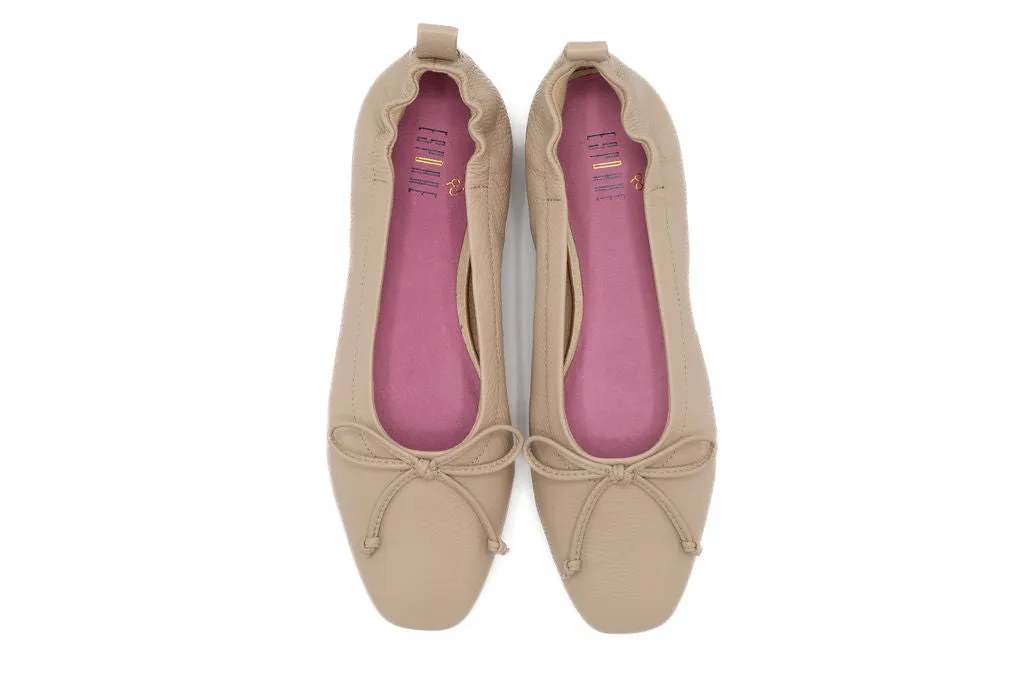 Barney Sand Grainy Leather