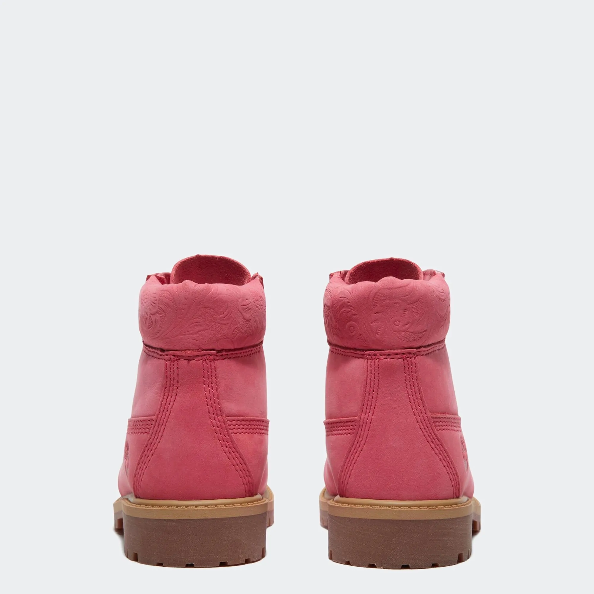 Big Kid Timberland Premium 6-Inch Waterproof Boots Bright Pink Nubuck