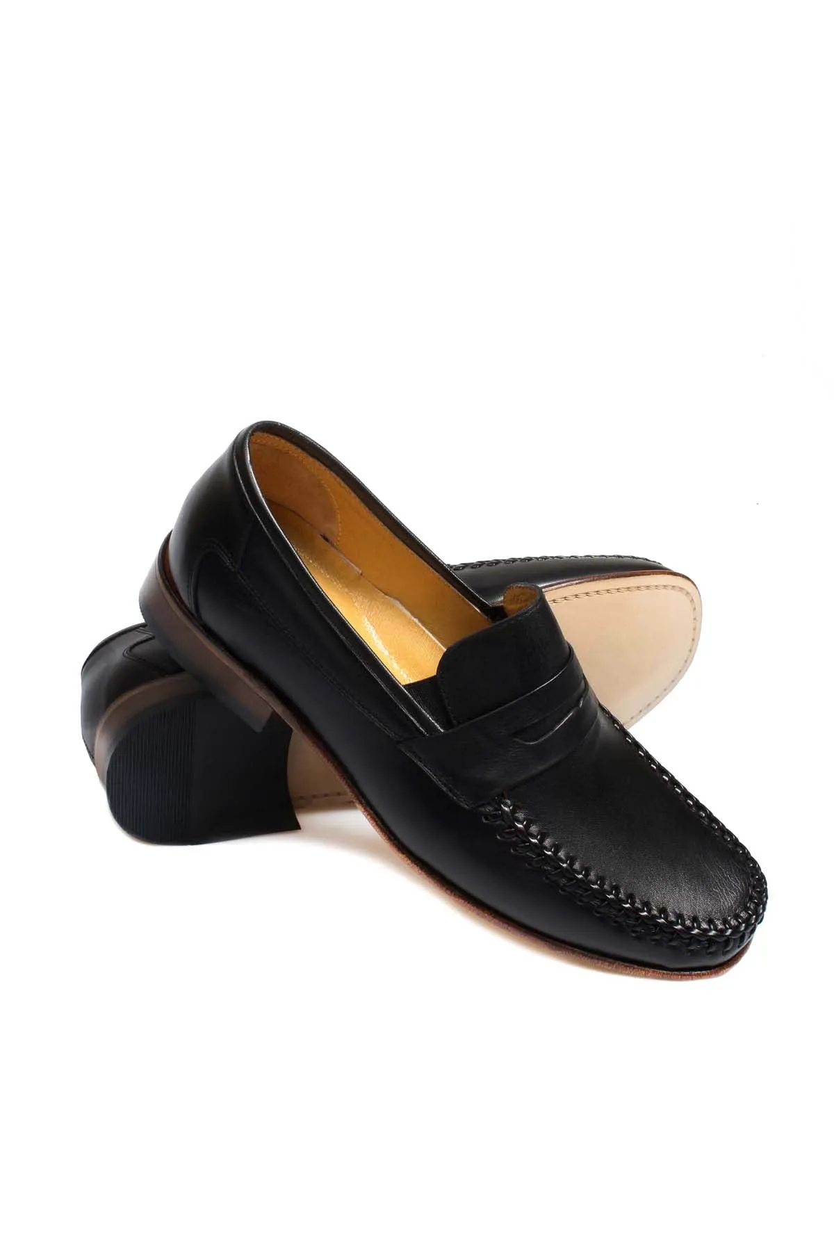 Black Penny Loafers-Wessi