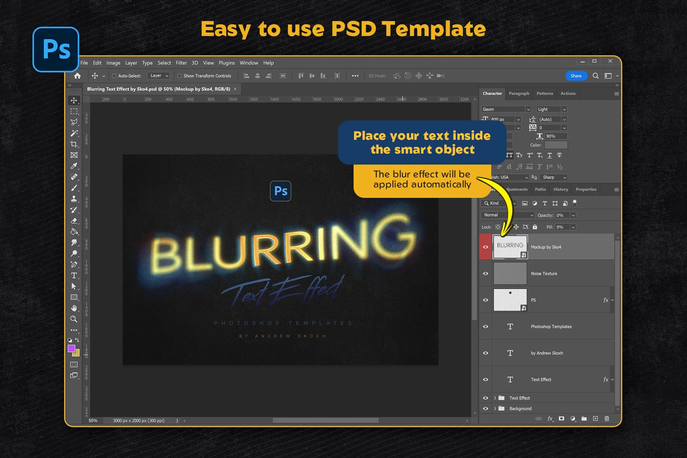 Blurred Text Effect