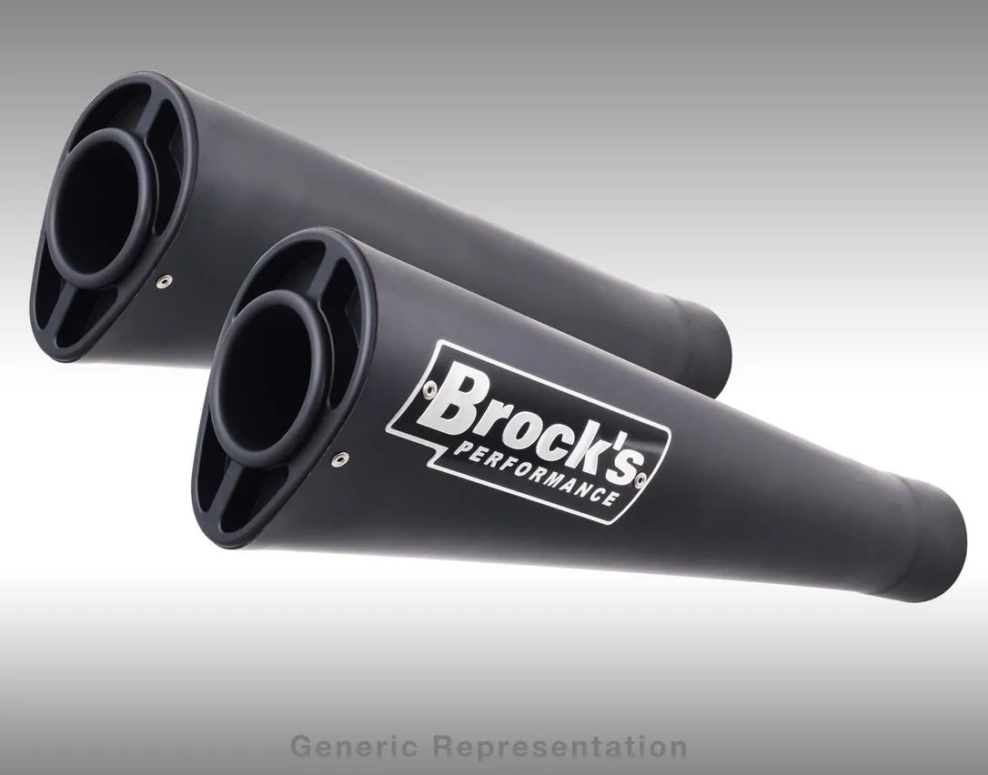 Brocks Performance 14" Dual Alien Head Slip-on Exhaust System '08-'20 Suzuki Hayabusa GSXR1300R