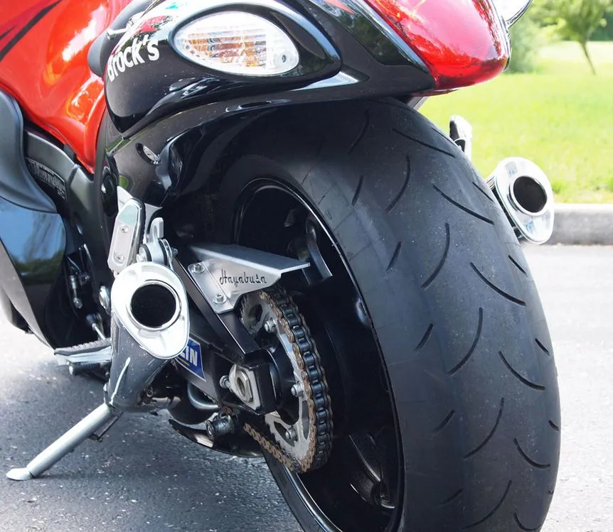 Brocks Performance 14" Dual Alien Head Slip-on Exhaust System '08-'20 Suzuki Hayabusa GSXR1300R