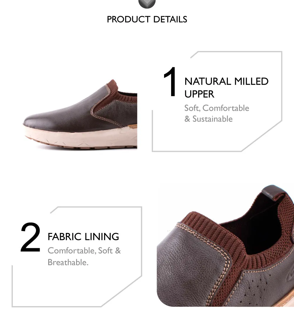 camel active Easy Basic Slip On Shoes Men Dark Coffee NESTA 852403-AM1SV-35 DARK COFFEE
