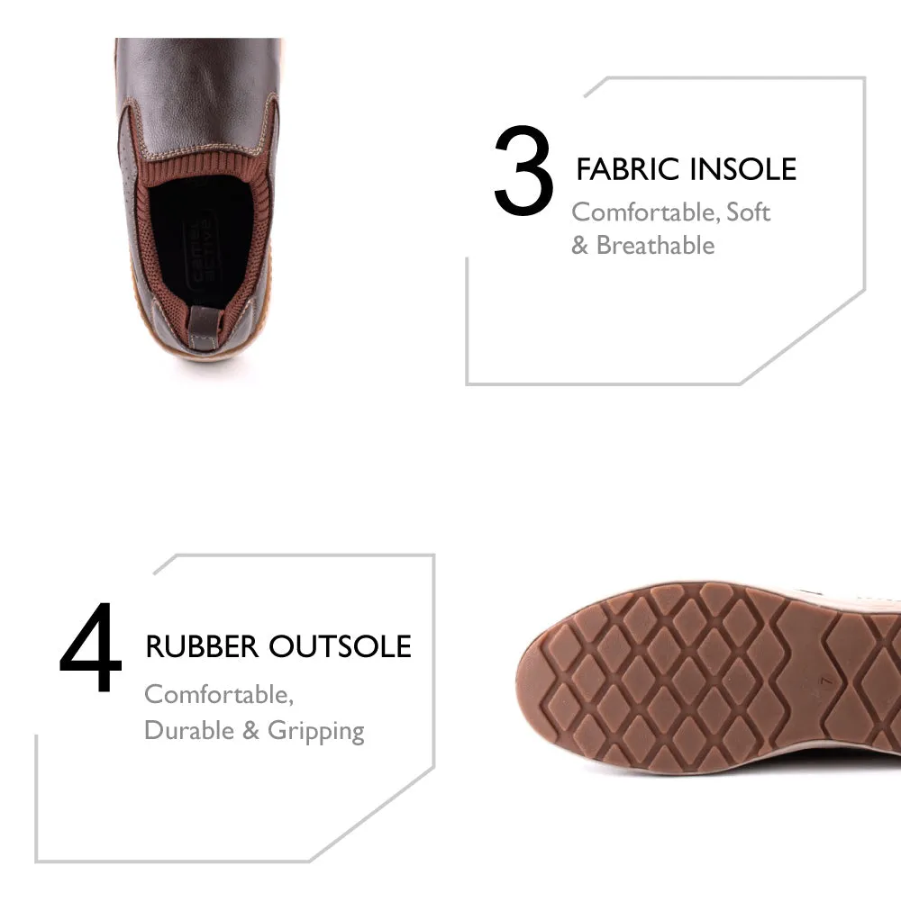 camel active Easy Basic Slip On Shoes Men Dark Coffee NESTA 852403-AM1SV-35 DARK COFFEE
