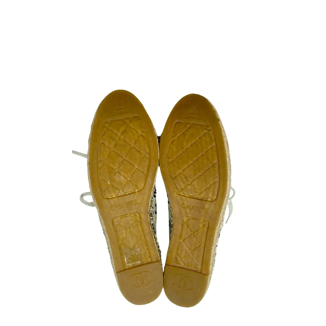 Chanel High-Top Espadrille Sneakers- Size 40