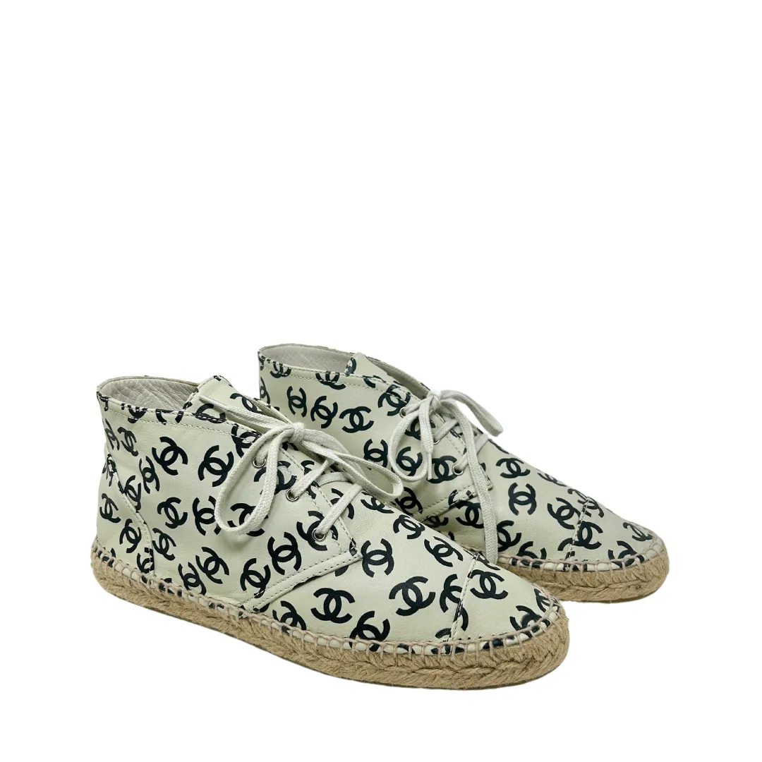 Chanel High-Top Espadrille Sneakers- Size 40