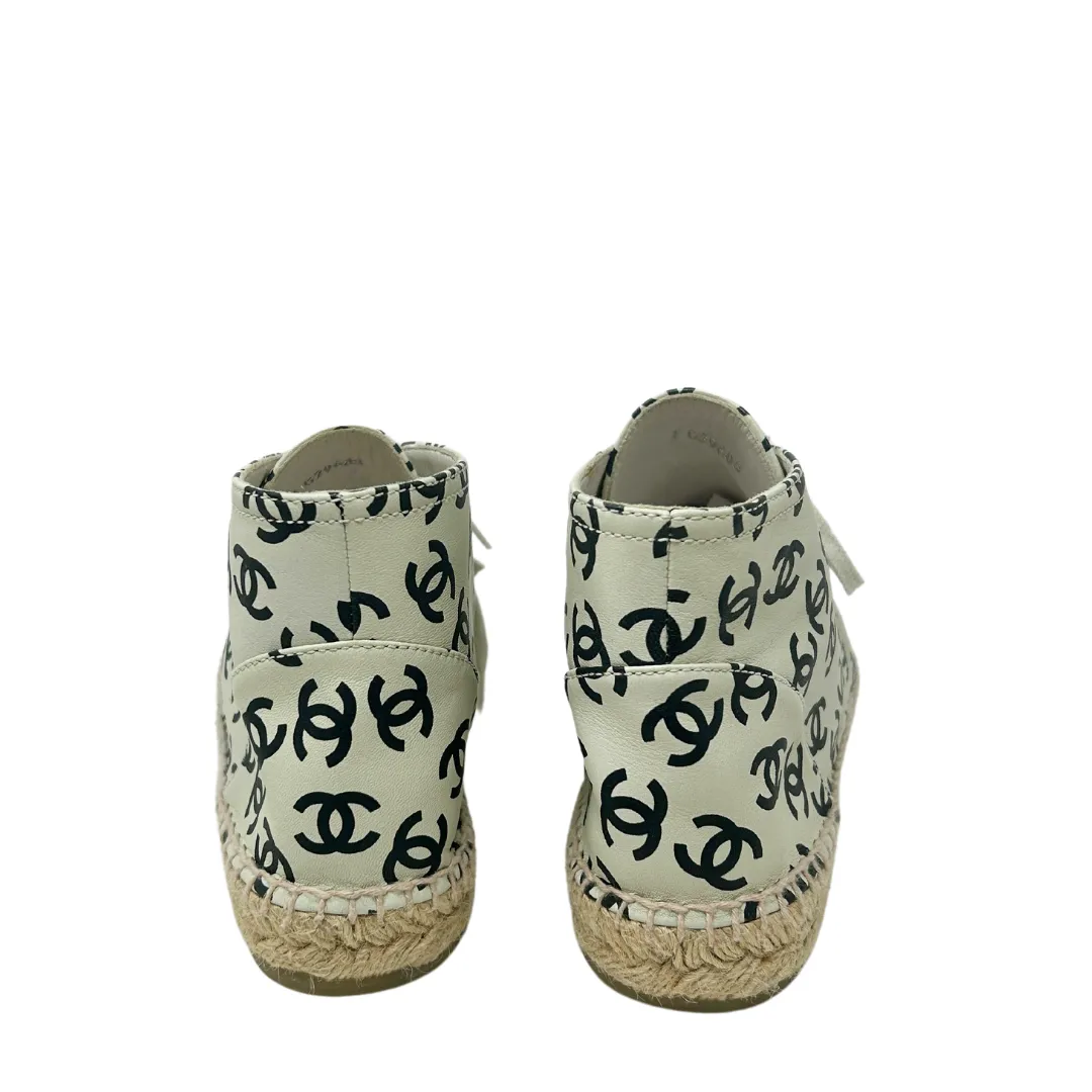 Chanel High-Top Espadrille Sneakers- Size 40