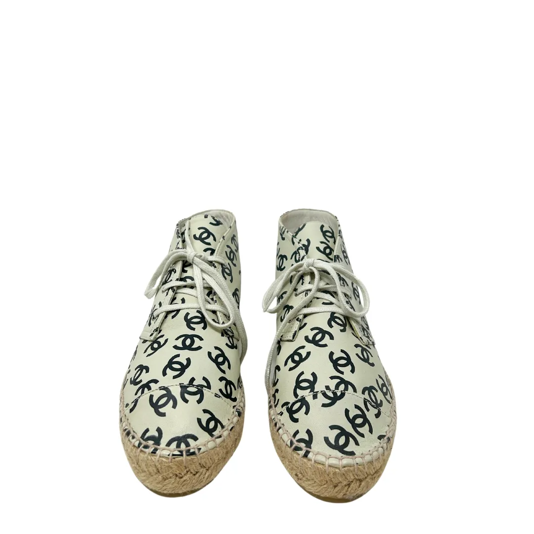 Chanel High-Top Espadrille Sneakers- Size 40