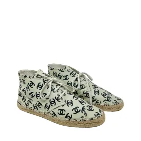 Chanel High-Top Espadrille Sneakers- Size 40