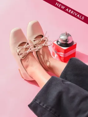 Clara PU Ribbon Flats