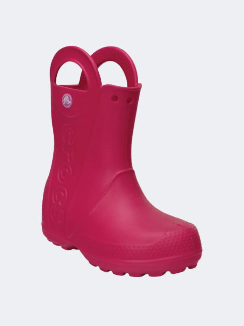 Crocs Handle It Rain Kids Lifestyle Boots Pink