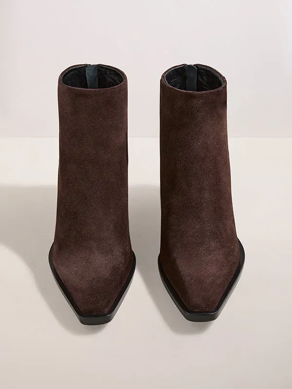 Dillon Boot in Walnut Suede