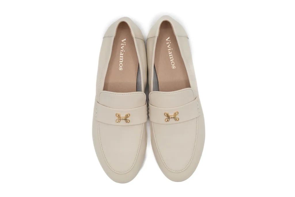 Ella Ivory Leather