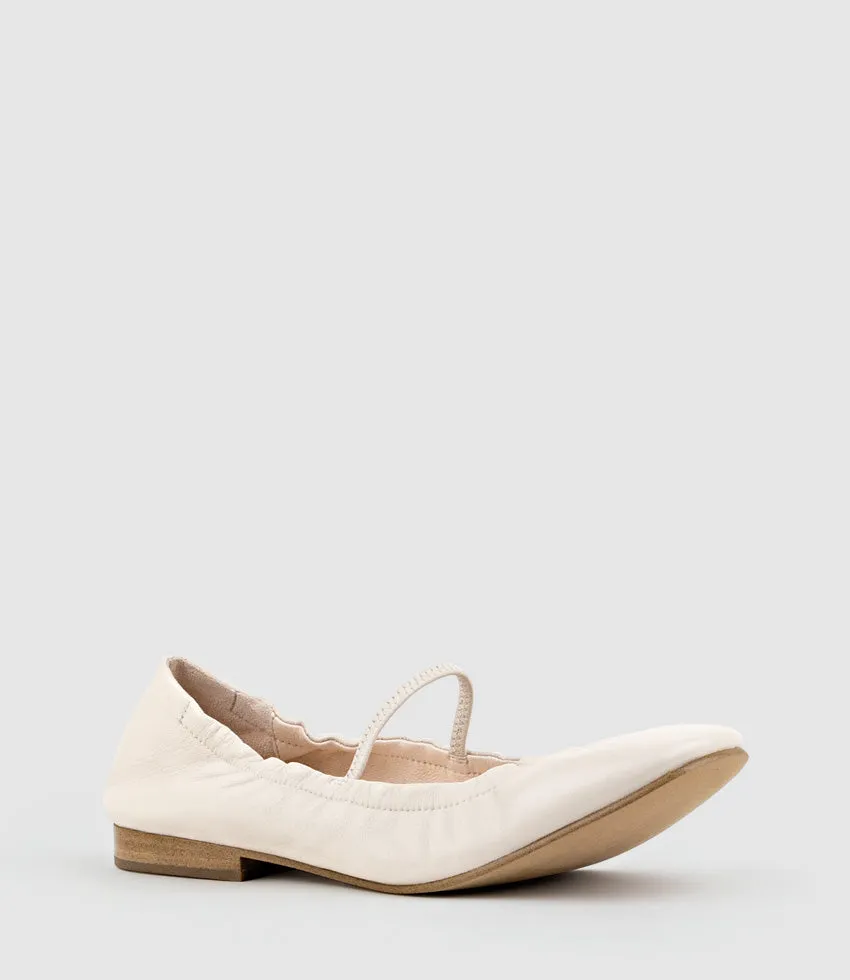 FIRLA Ballet with Strap in Offwhite