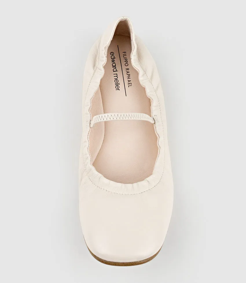 FIRLA Ballet with Strap in Offwhite