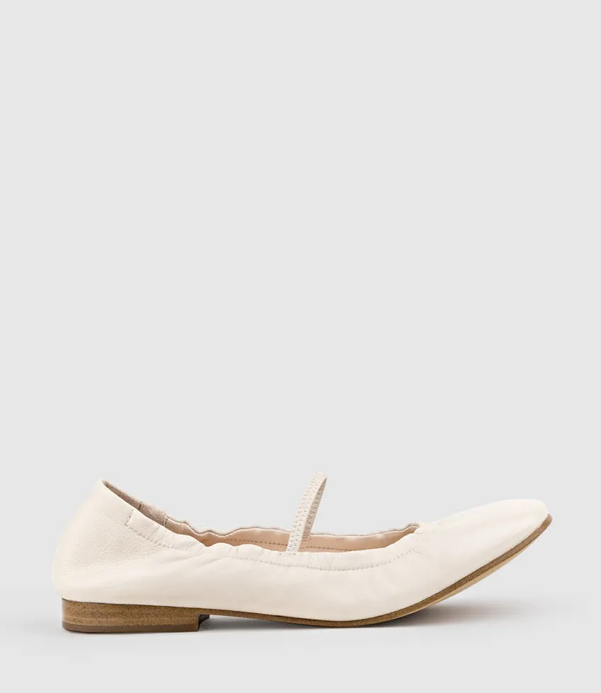FIRLA Ballet with Strap in Offwhite
