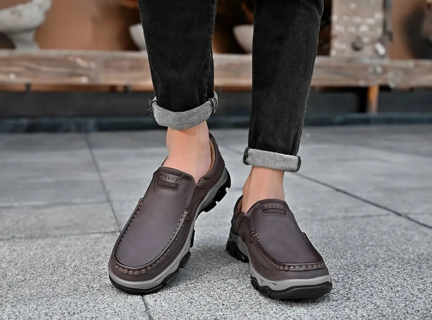 FitVille Men's Slip-On Loafers