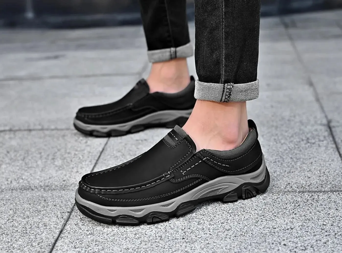 FitVille Men's Slip-On Loafers