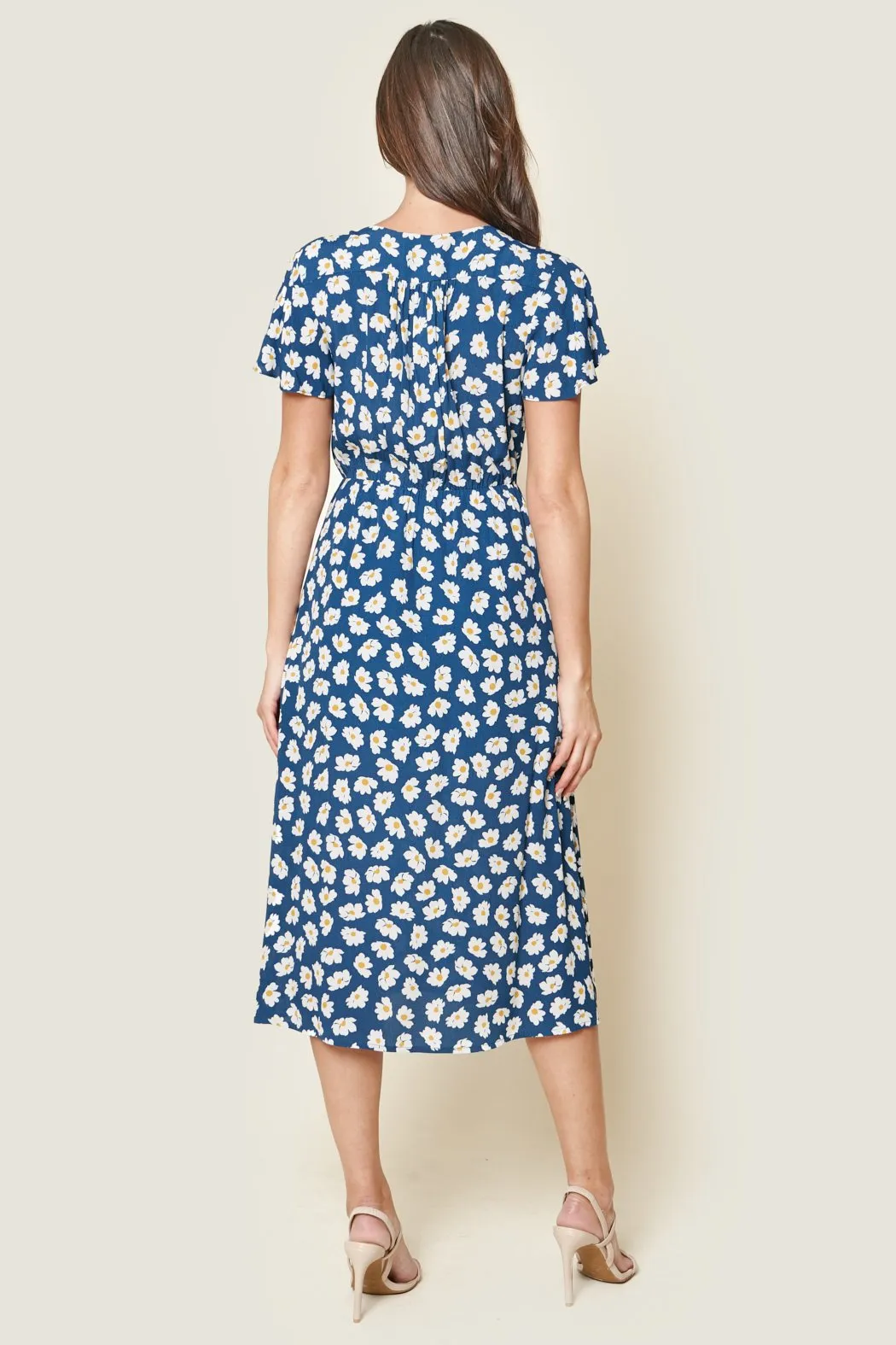 Garden Grace Floral Print Wrap Maxi Dress