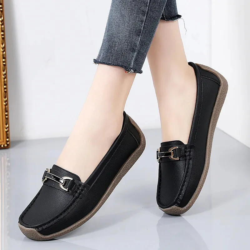 Genuine Leather Women's Loafers