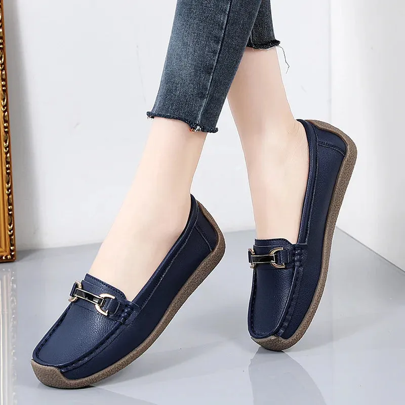 Genuine Leather Women's Loafers