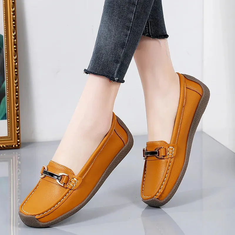 Genuine Leather Women's Loafers