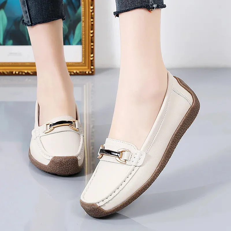 Genuine Leather Women's Loafers