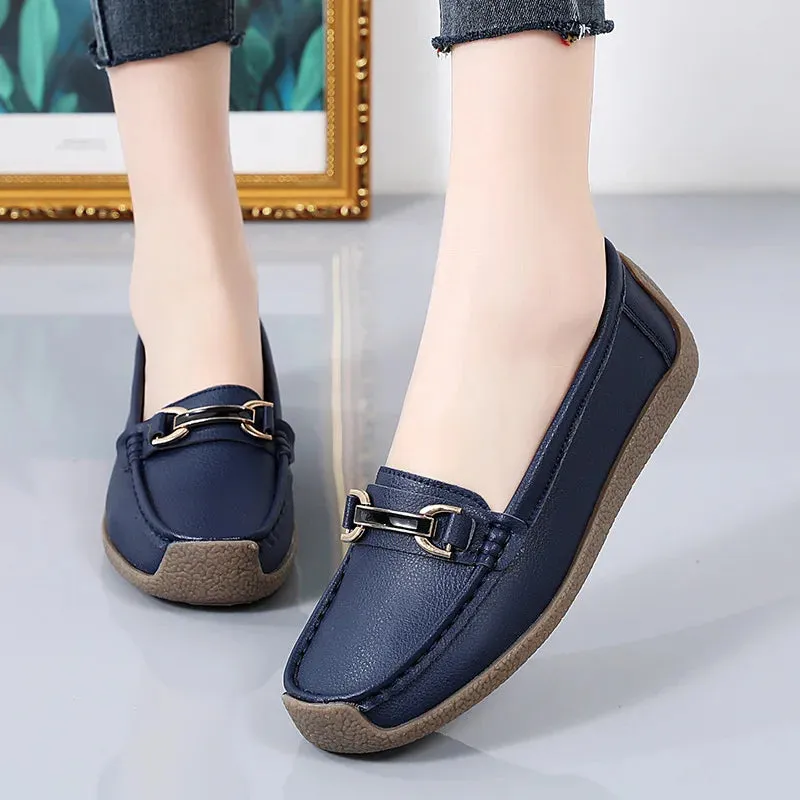 Genuine Leather Women's Loafers