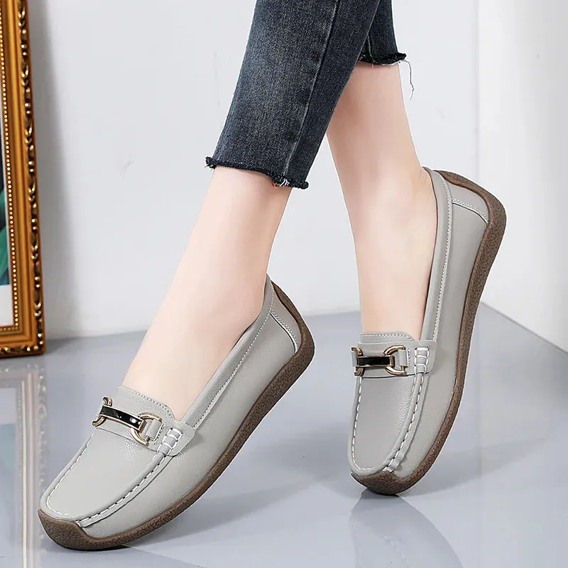 Genuine Leather Women's Loafers