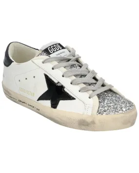 Golden Goose Superstar Leather-Trim Sneaker