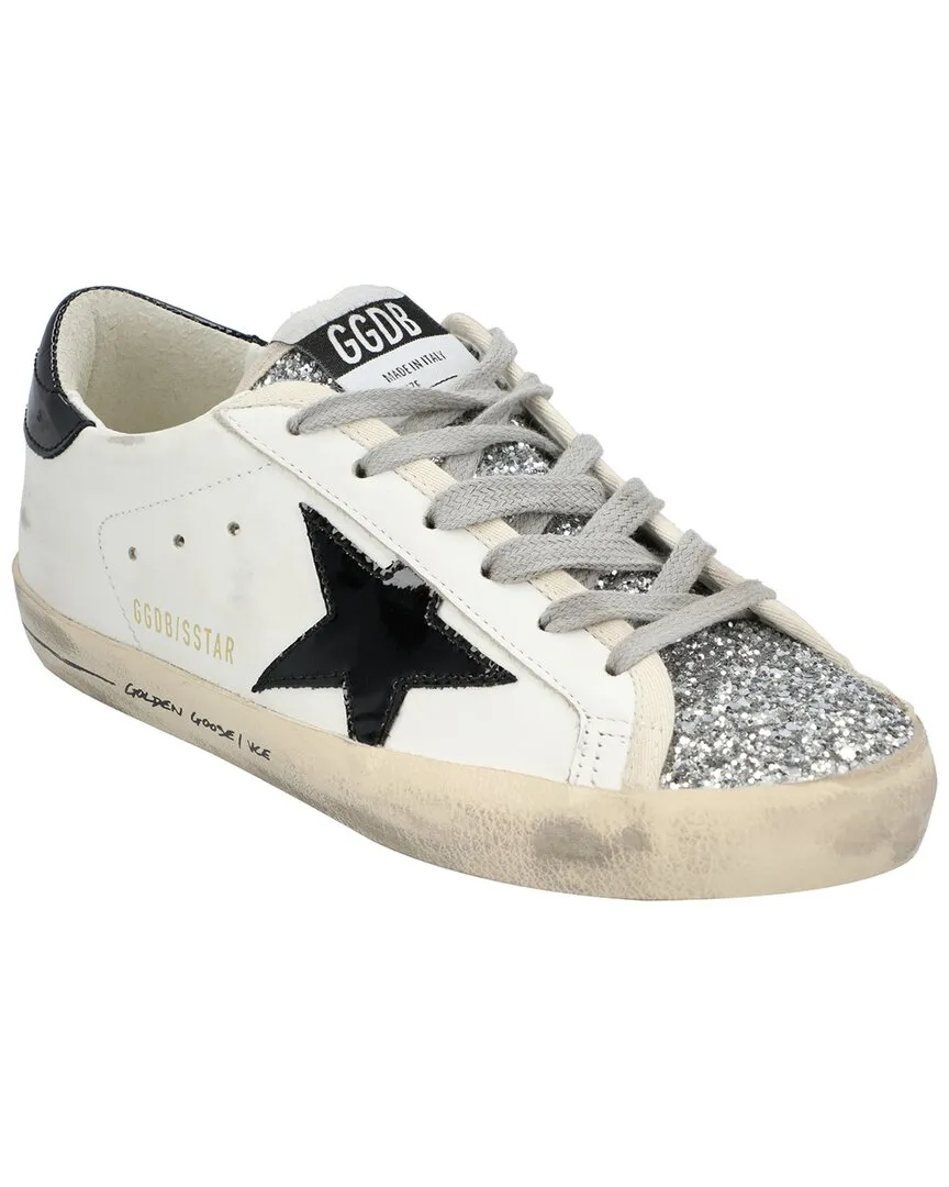 Golden Goose Superstar Leather-Trim Sneaker