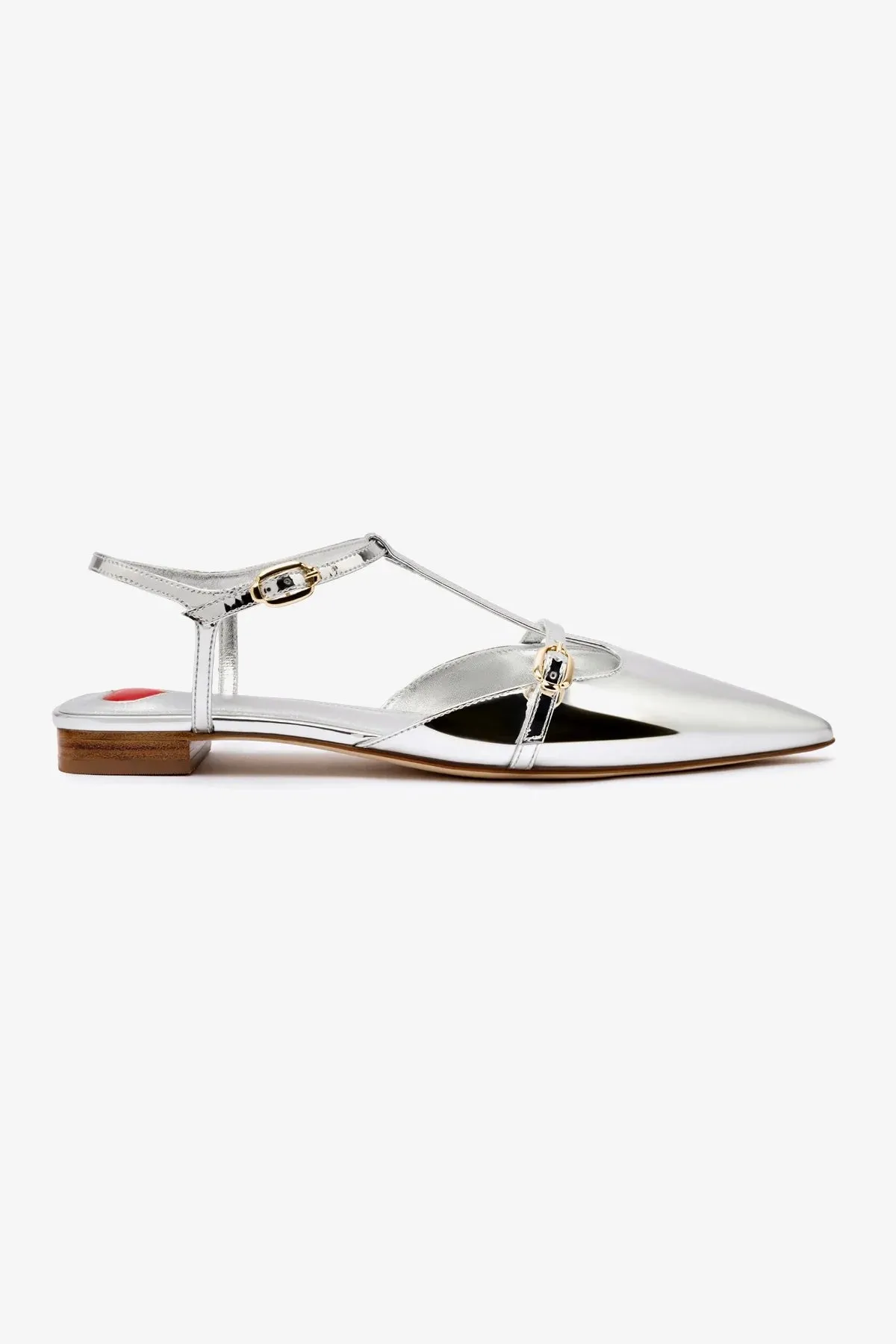 Grace Flat In Silver Specchio