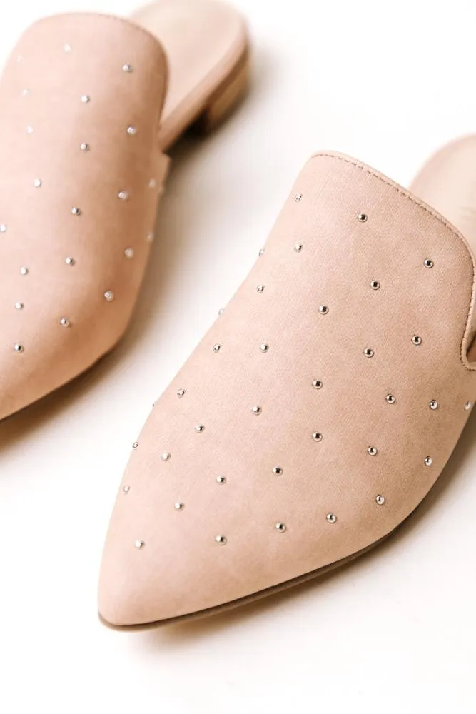 Grace Studded Mule in Rose