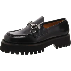 Gucci Womens Leather Slip-On Loafers