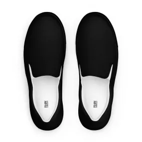 iSAW Womens Black / Black White Slip-On Canvas Shoes