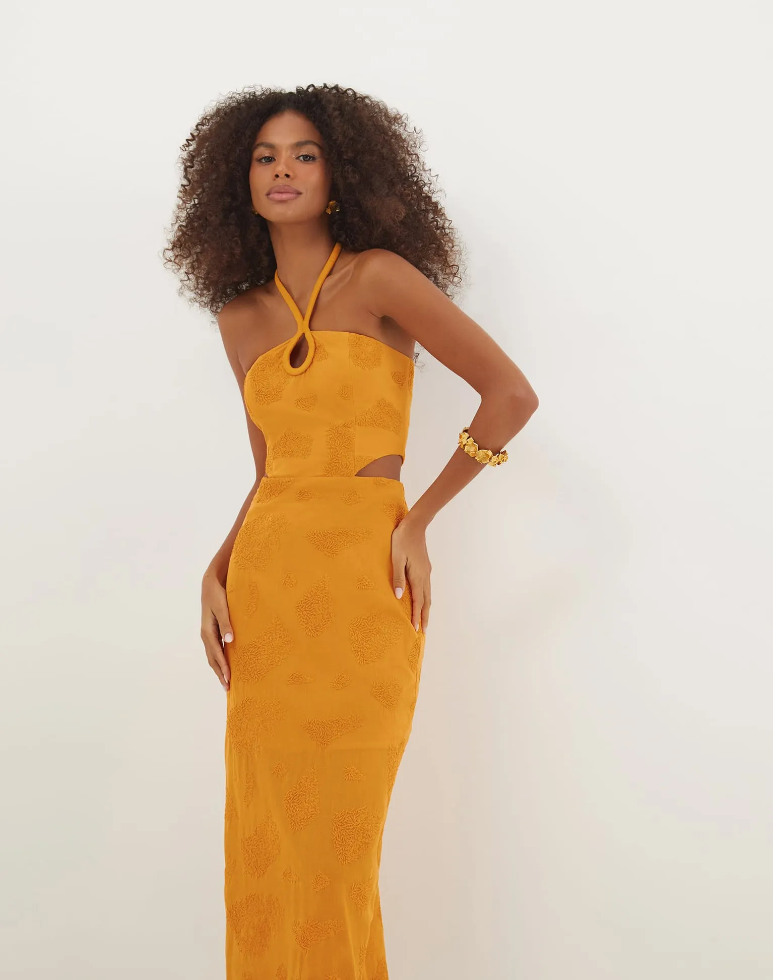Jordana Midi Dress - Sunset