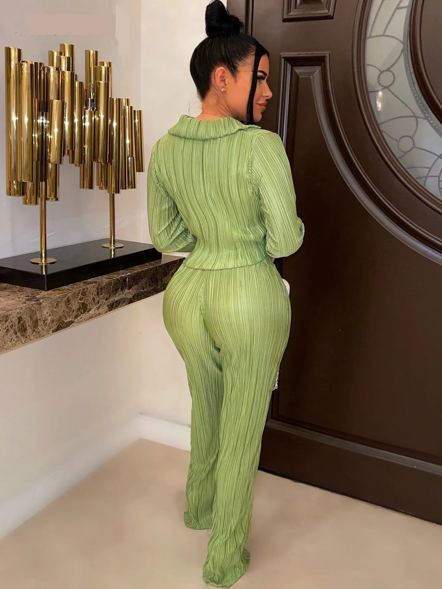 Kenzy Pleated Two Piece Set