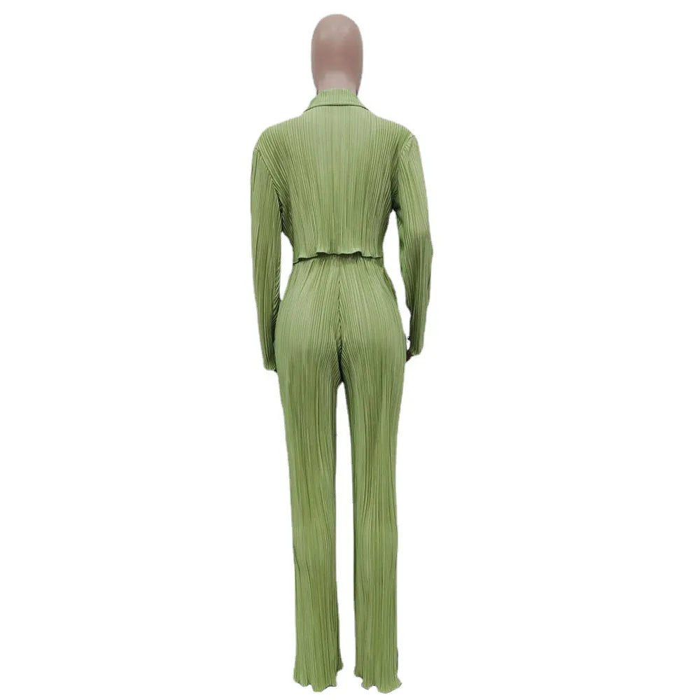 Kenzy Pleated Two Piece Set