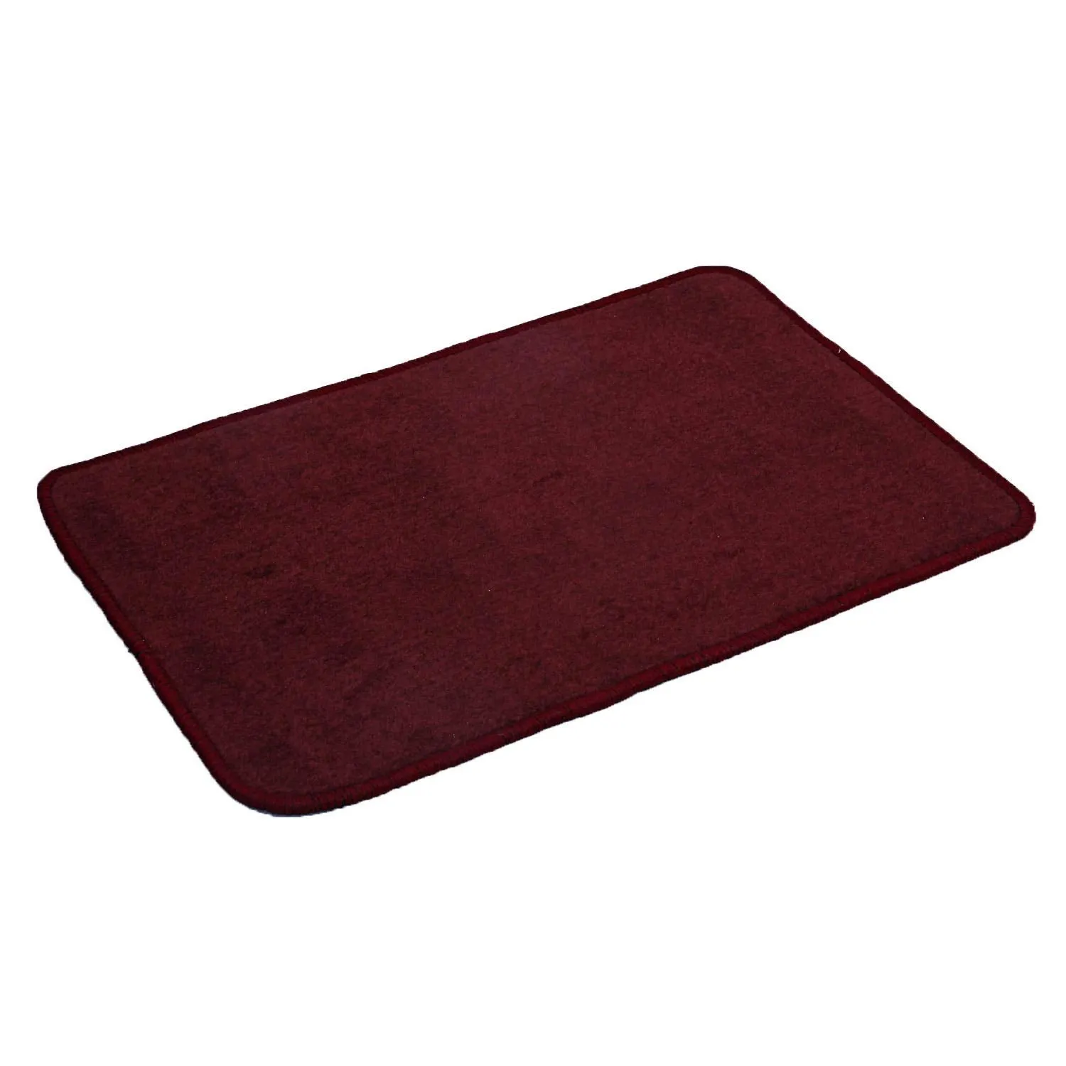 Kuber Industries Microfiber Anti Slip 6 Pieces Door Mat 22"x14"(Maroon) (CTKTC046217)
