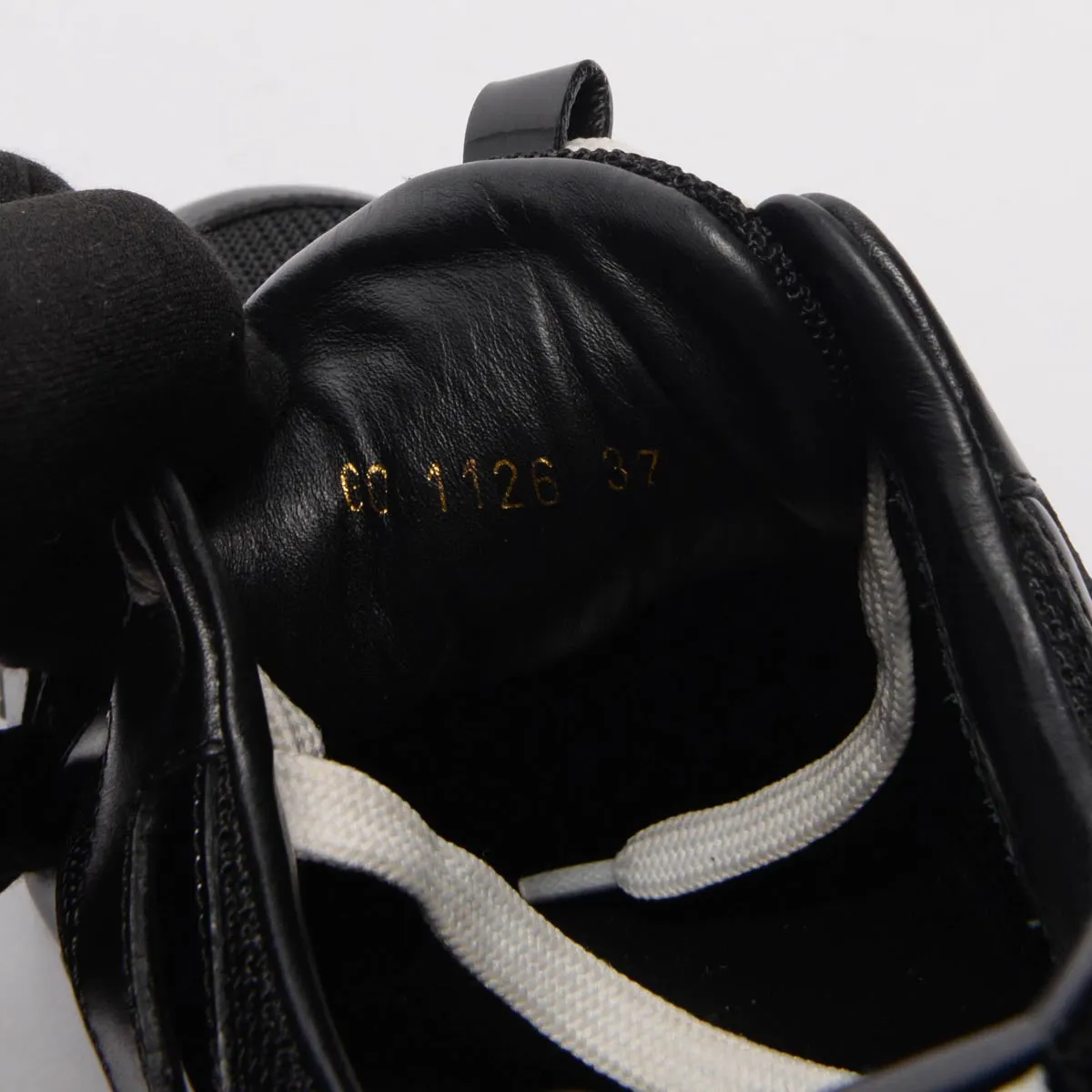 Louis Vuitton Black Calfskin Run Away Sneakers 37