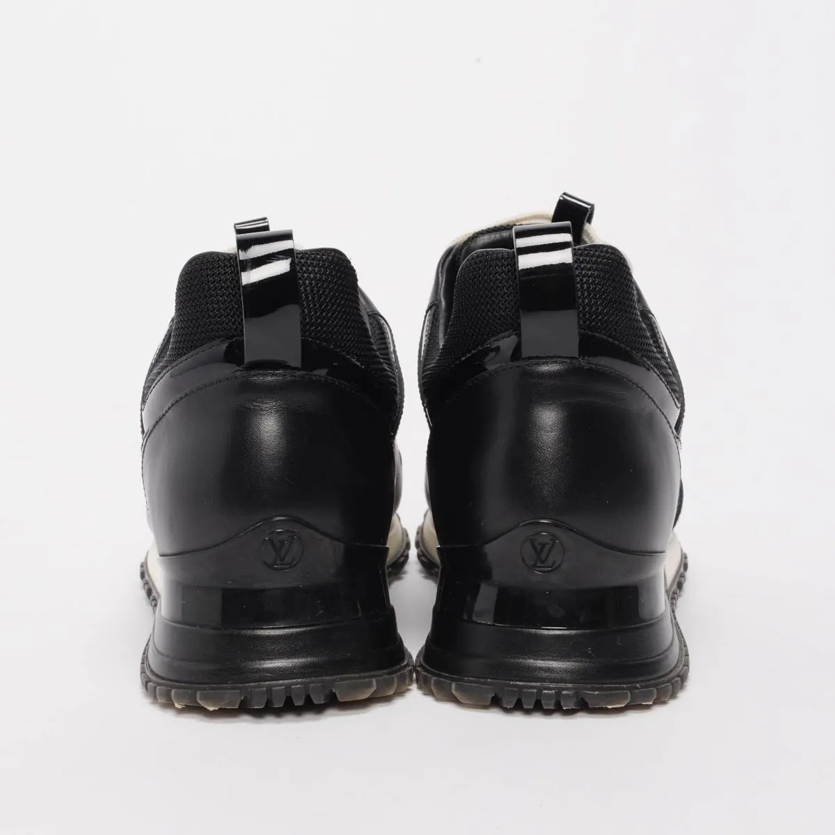 Louis Vuitton Black Calfskin Run Away Sneakers 37