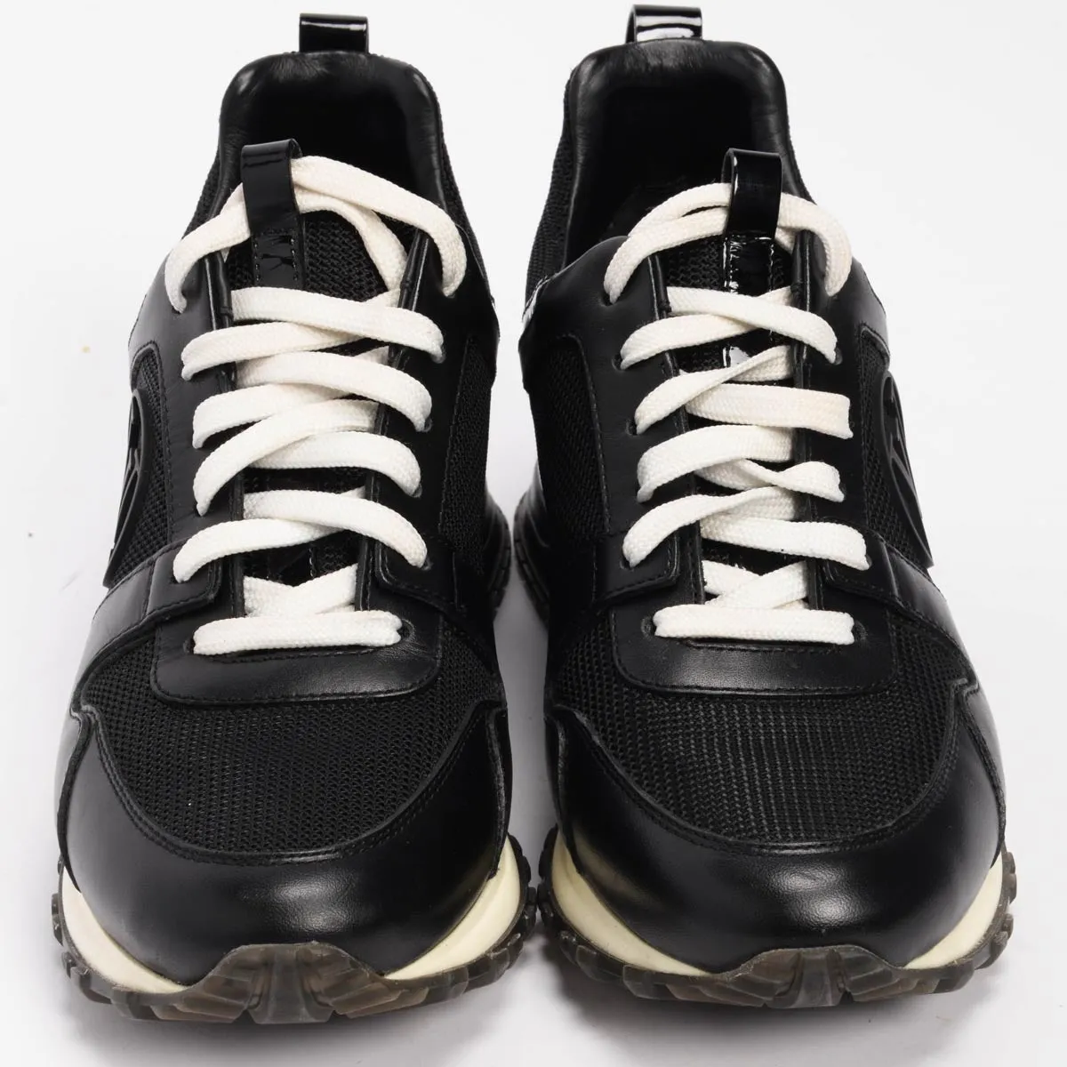 Louis Vuitton Black Calfskin Run Away Sneakers 37